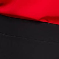 Fekete StarShinerS irodai egyenes magas derekú szoknya enyhén rugalmas szövetből béléssel