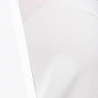 Fehér bő szabású női blúz muszlinból kendő jellegű gallérral - StarShinerS