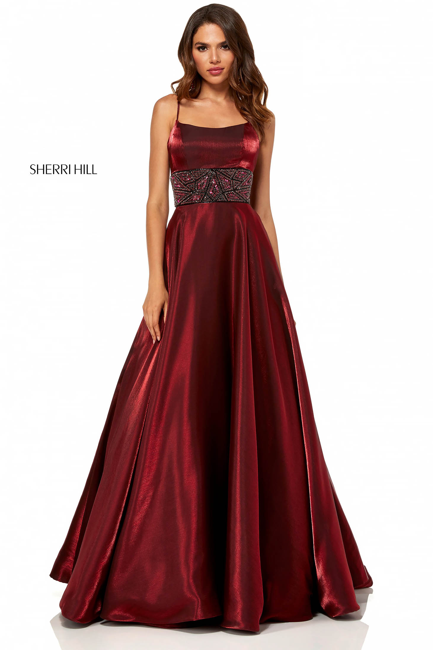 sherri hill burgundy