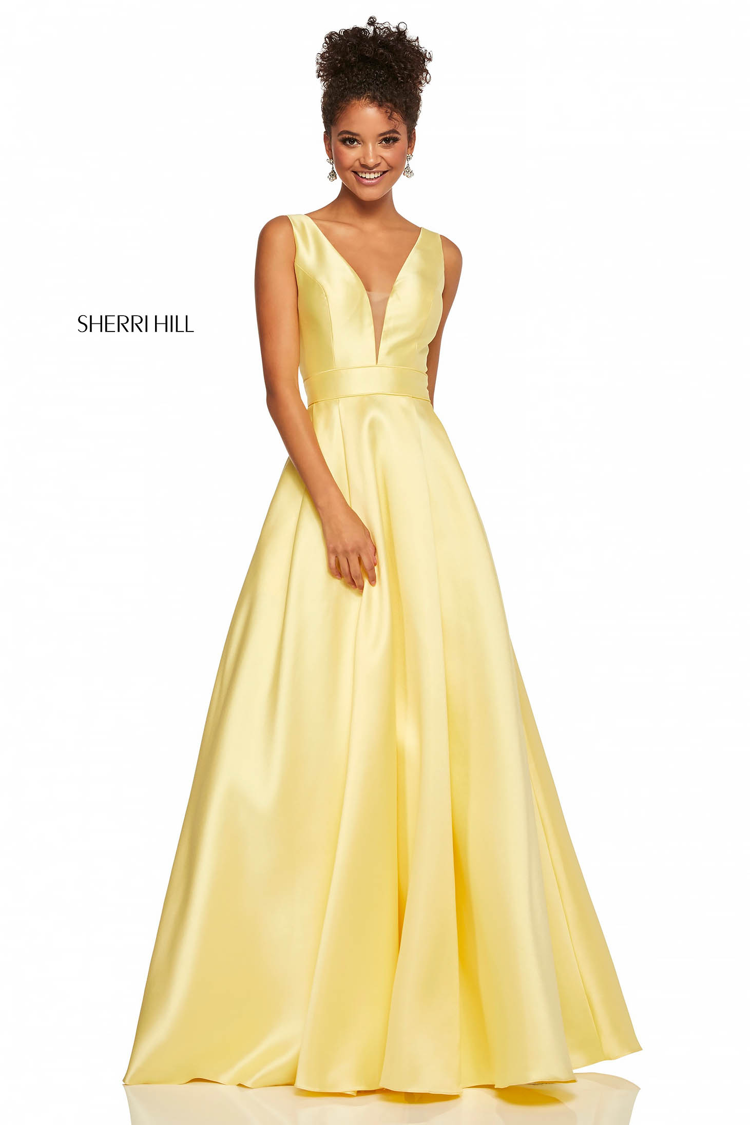 Sherri Hill 52502 Yellow Dress