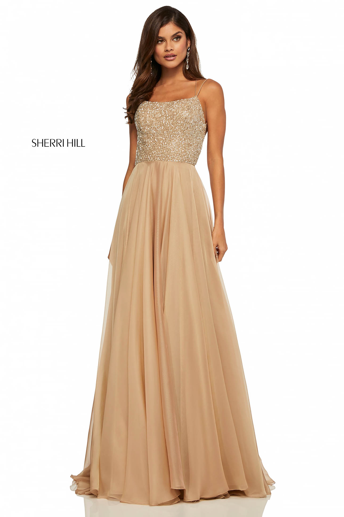 Sherri Hill 52591 Nude Dress