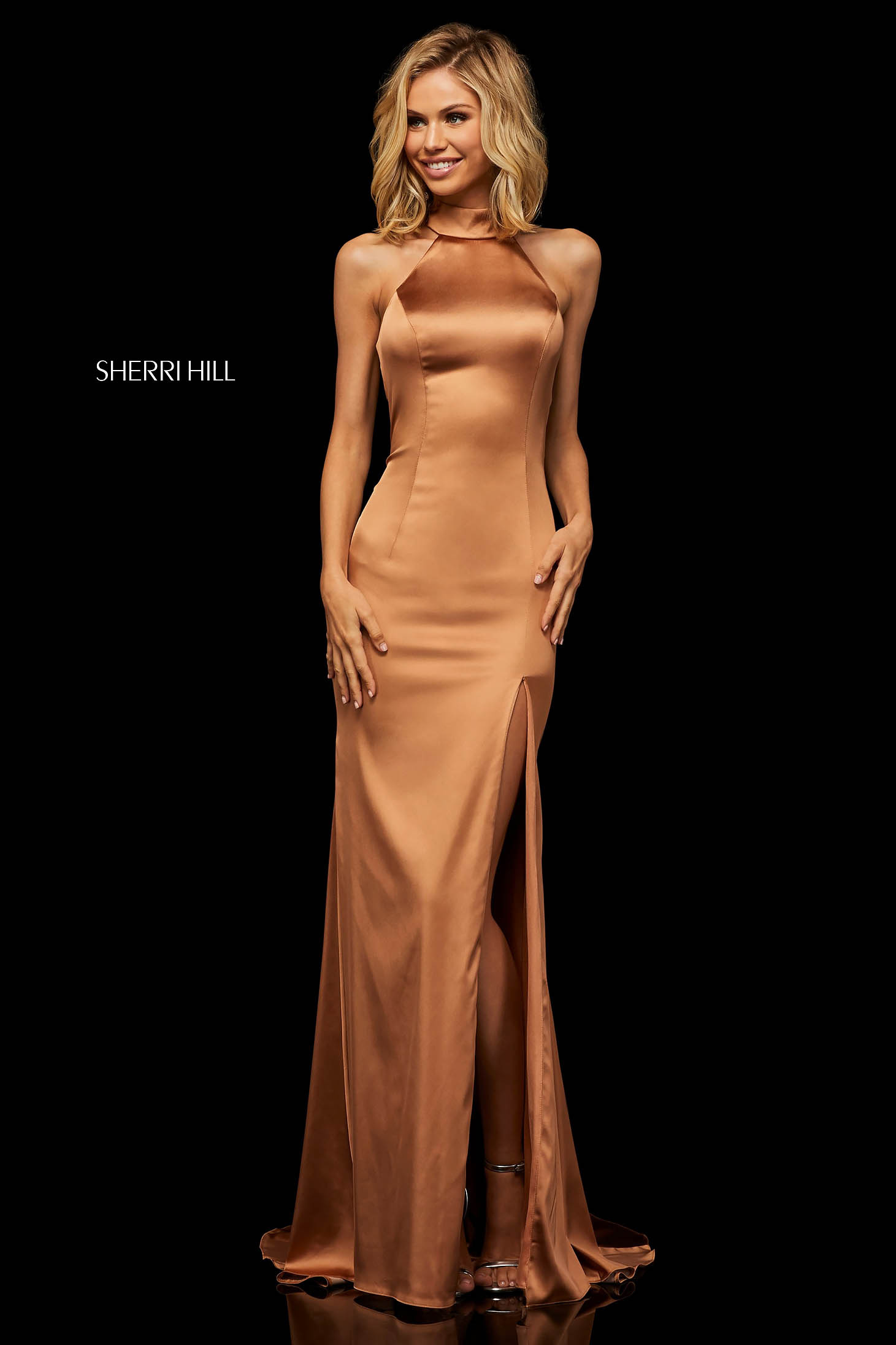 Sherri Hill 52795 Brown Dress
