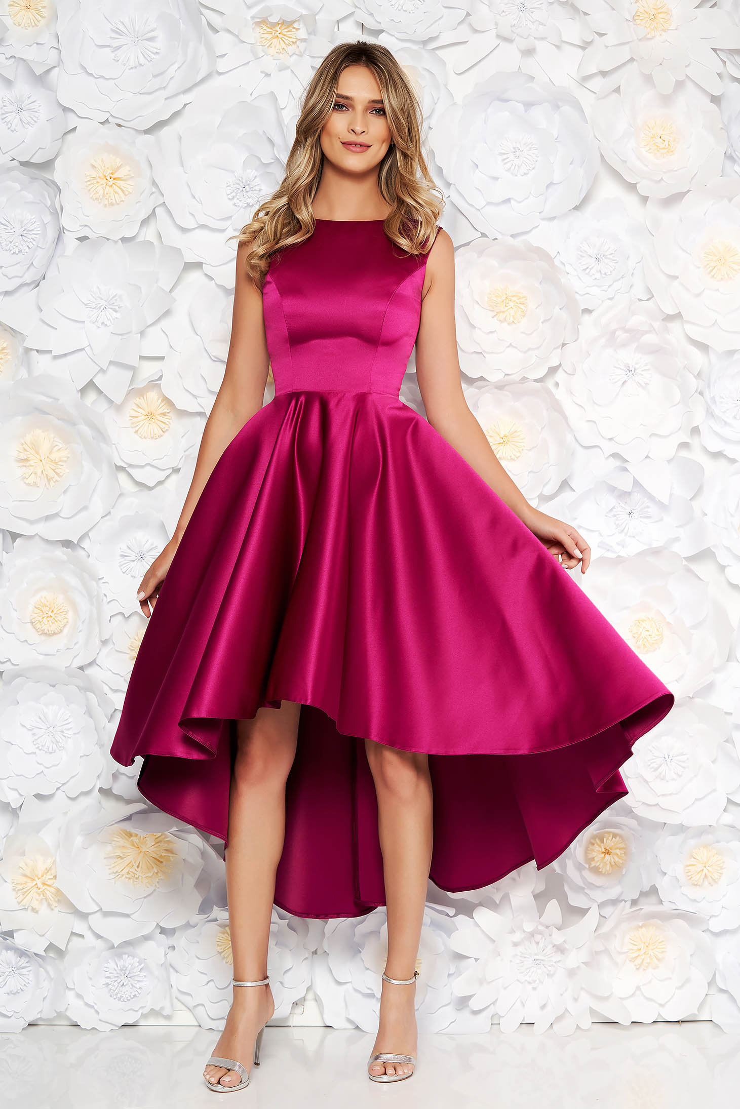 purple asymmetrical dress