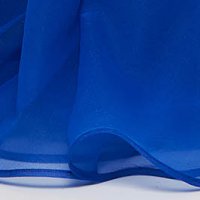 Kék Ana Radu luxus egy vállas deréktól bővülő szabású ruha béléssel övvel ellátva