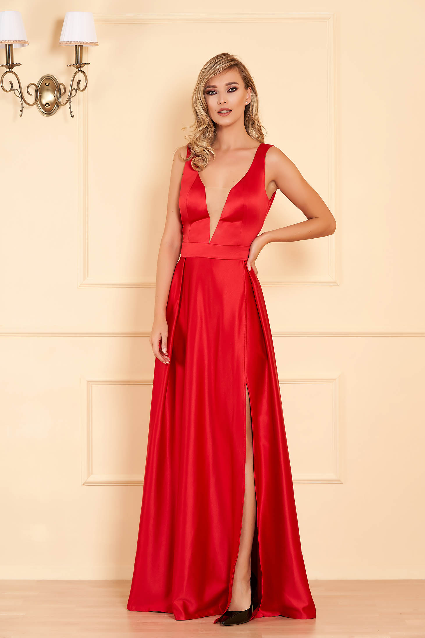 satin cloth gown