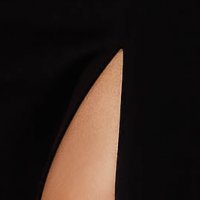 Black crepe midi pencil dress with feather shoulders - Fofy