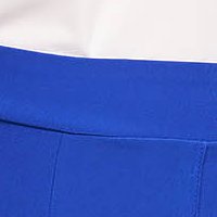 Pantaloni din stofa usor elastica albastri conici cu talie inalta - StarShinerS