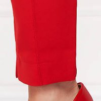 Piros hosszú magas derekú kónikus nadrág enyhén rugalmas szövetből - StarShinerS