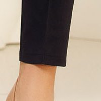 Trousers darkblue elegant conical cloth dots print
