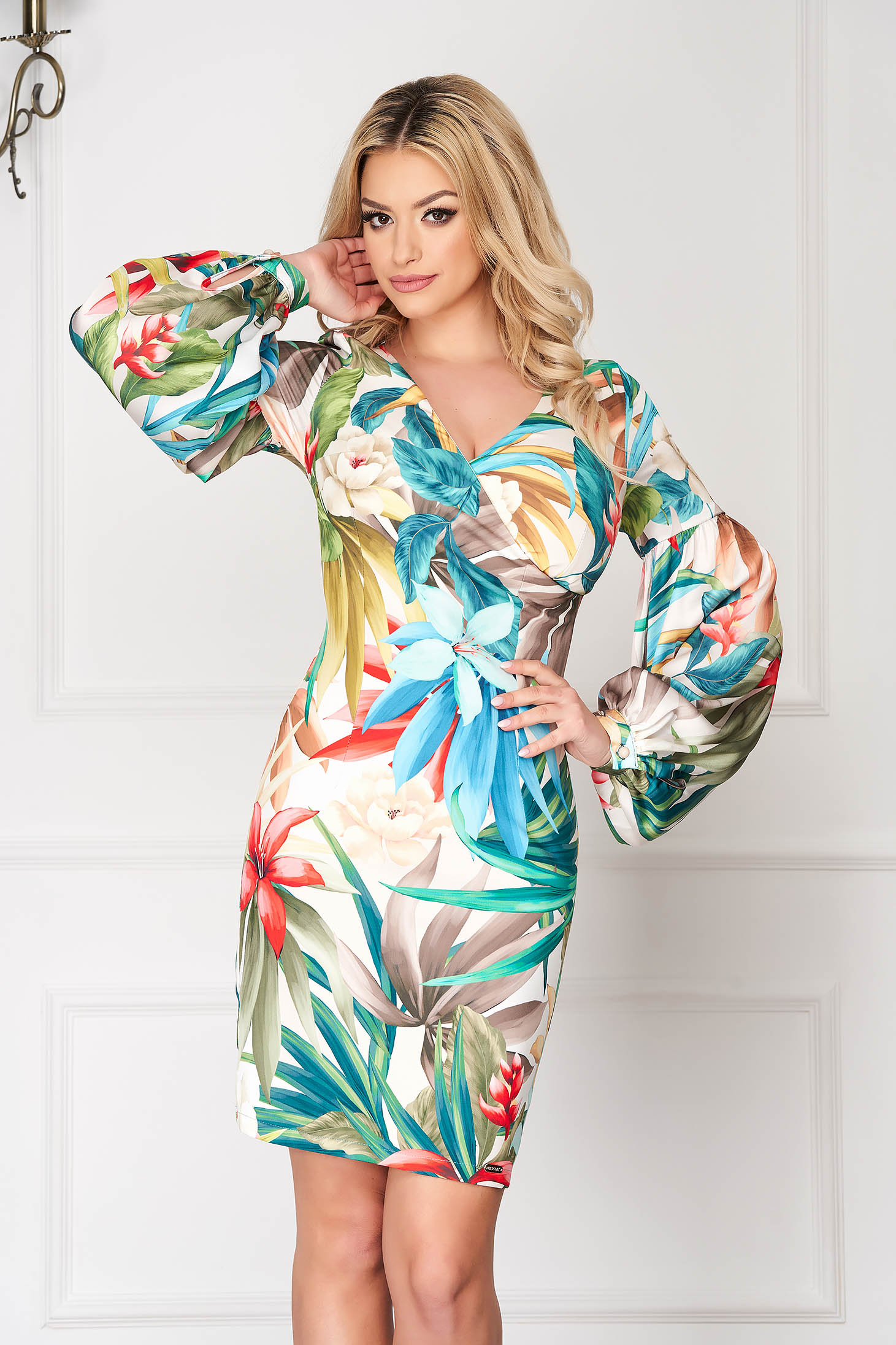 floral office dress