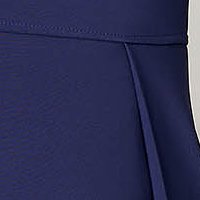 Rochie StarShinerS albastru-inchis scurta din stofa usor elastica cu croi in a si buzunare