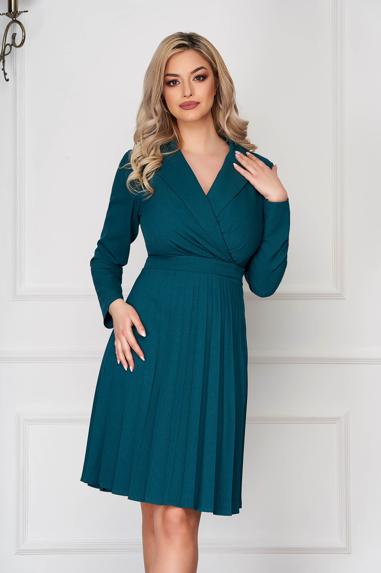 rochie verde fashionways