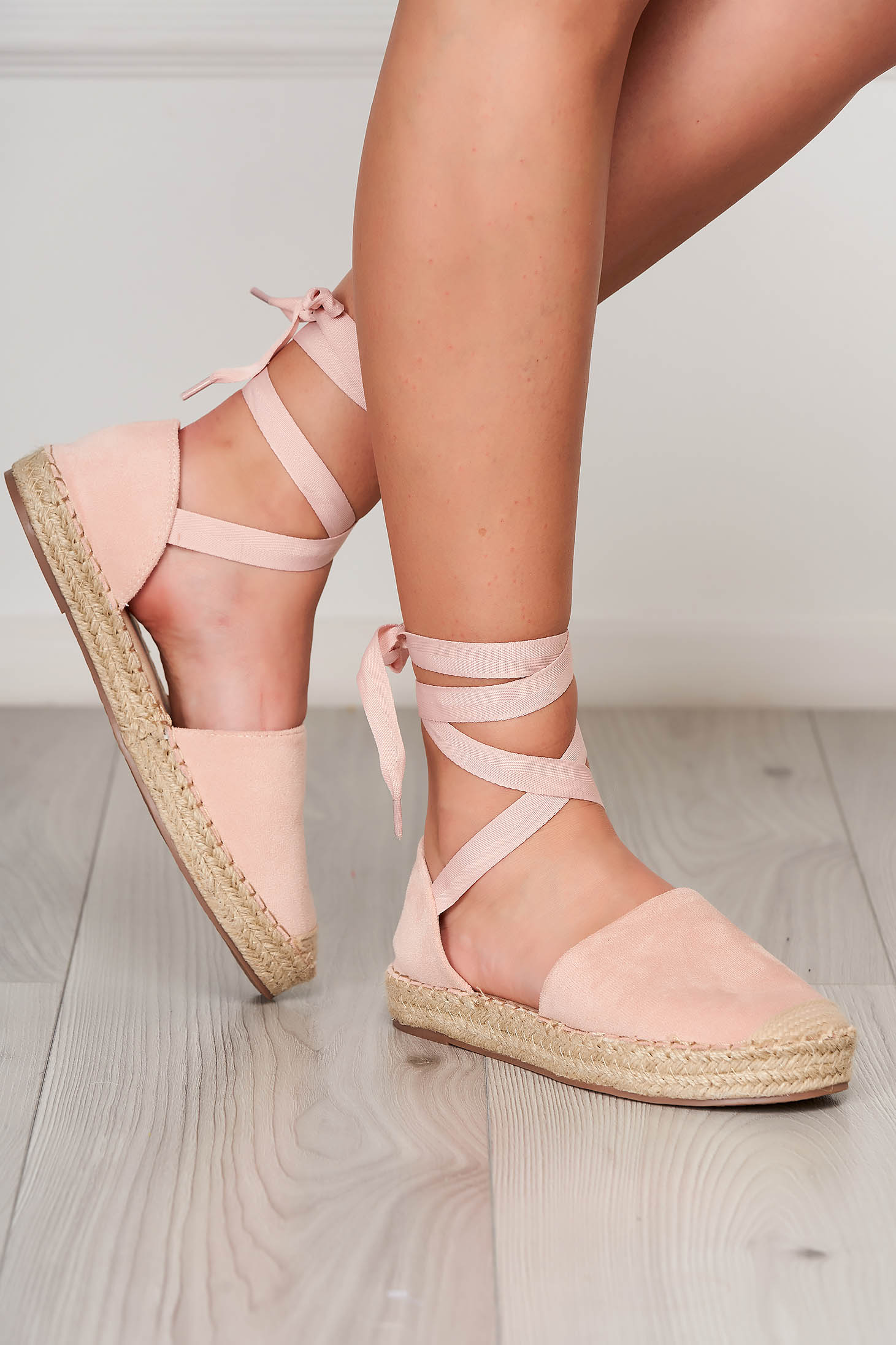 light pink espadrilles