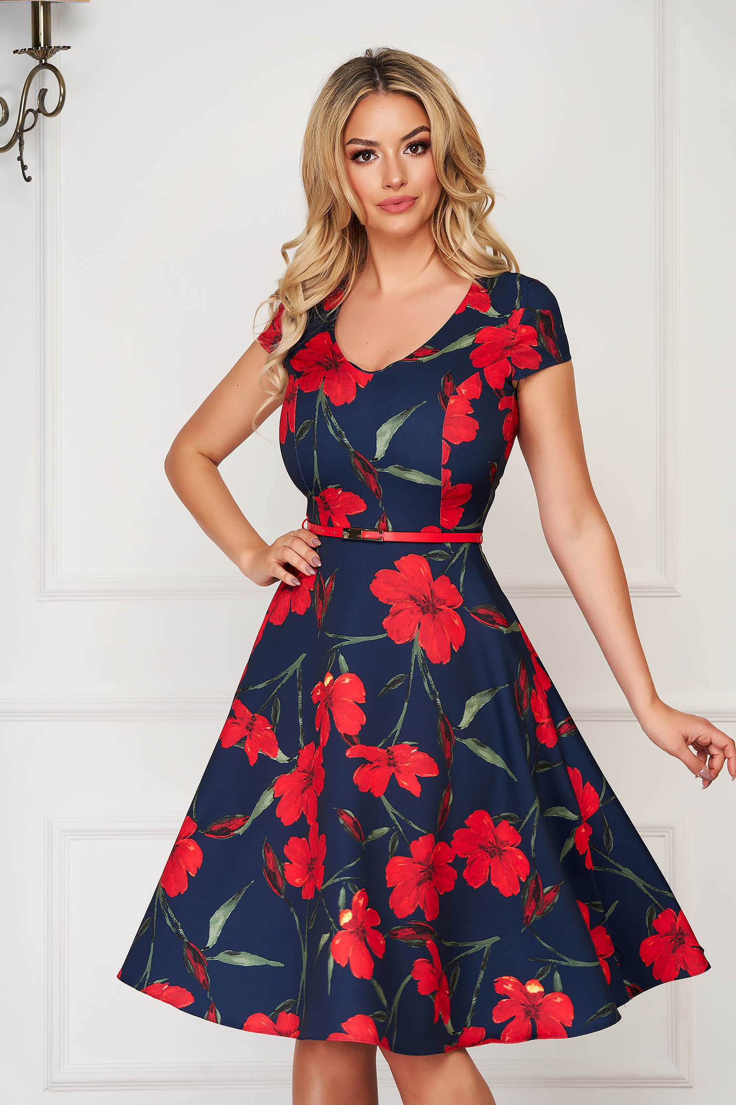 red dress with pockets