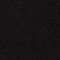 Fekete pamutból készült zsebes casual rövid ceruza ruha