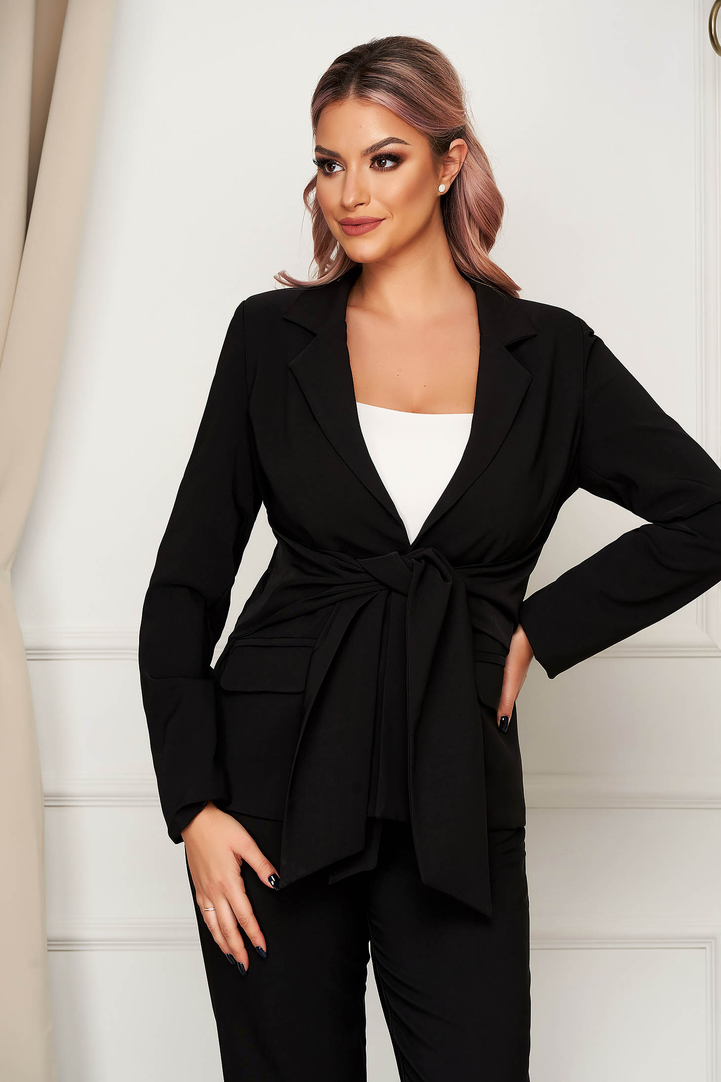 long black formal jacket