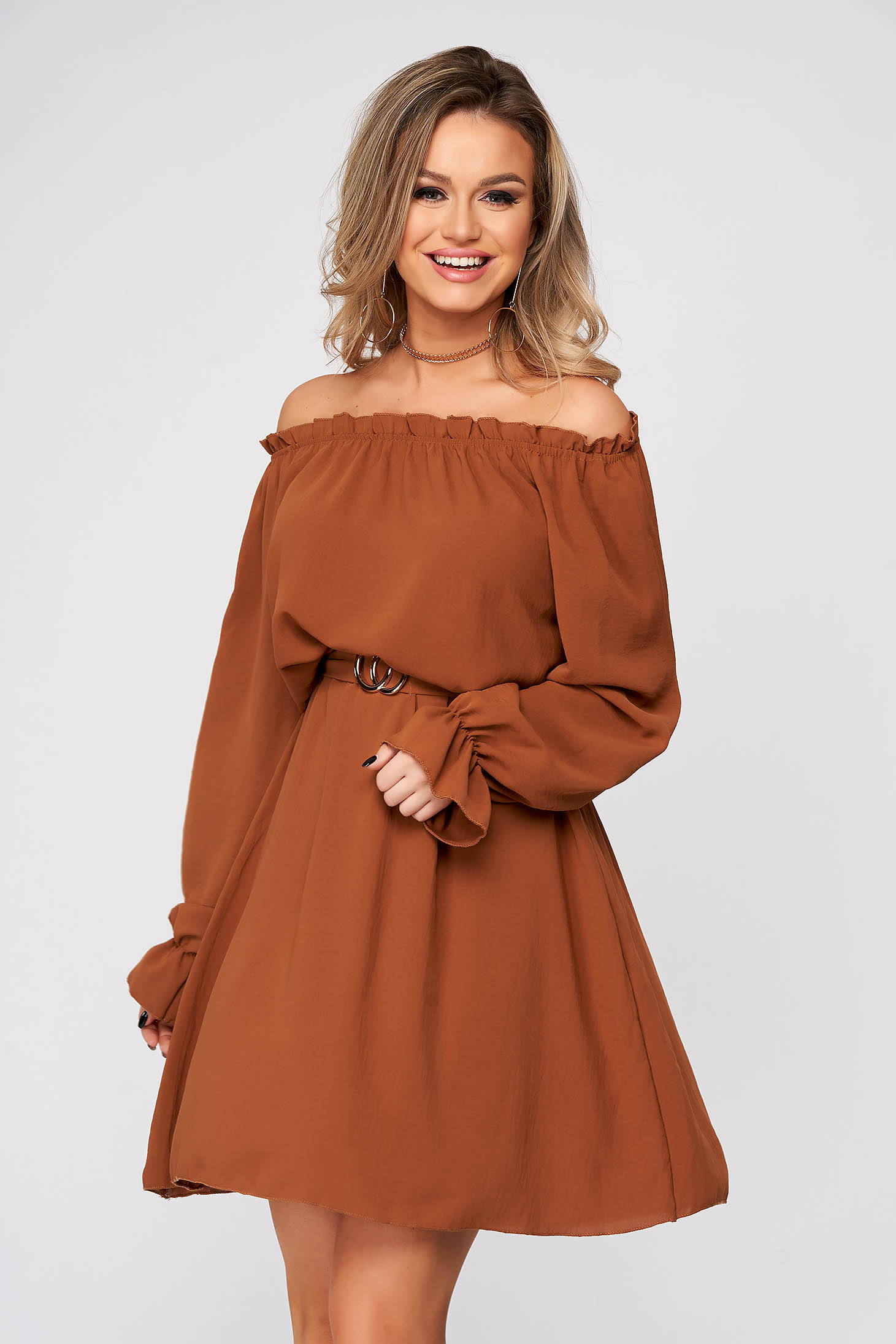Brown Cute Cheap Dresses