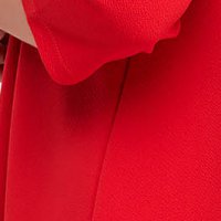 Piros bő szabású rövid krepp ruha - StarShinerS