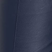 Műbőr szűk szabású magas derekú nadrág - sötétkék - StarShinerS
