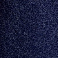 Kék szőrme galléros zsebes elegáns harang kabát gyapjúból