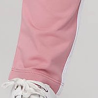 Lightpink sport 2 pieces cotton high waisted slightly elastic fabric