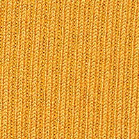 Rochie SunShine mustarie din tricot reiat elastic si fin tip creion cu aplicatii de dantela