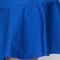 Rochie SunShine tip camasa albastra din material subtire accesorizata cu fundite cu croi larg midi