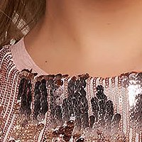 StarShinerS pink top shirt elegant with sequin embellished details tented occasional