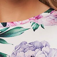 Rochie din material elastic si fin midi tip creion cu imprimeu floral - StarShinerS