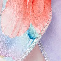 StarShinerS ruha fodros ujjakkal midi puha anyagból harang alakú gumirozott derékrésszel