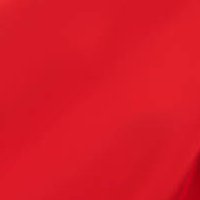 Red Taffeta Midi Flared Dress with Crossover Neckline - PrettyGirl