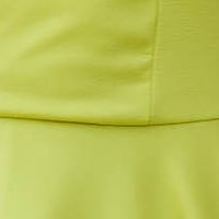Sárga StarShinerS rövid harang ruha enyhén rugalmas anyagból kivágott hátrésszel