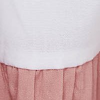 Lightpink dress thin fabric loose fit midi with ruffle details airy fabric