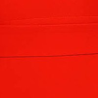 Piros midi ceruza ruha gyöngy díszítéssel lánccal rugalmas szövetből