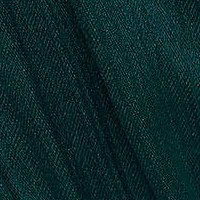 Sötétzöld elegáns aszimetrikus harang ruha muszlinból szatén jellegű övvel ellátva