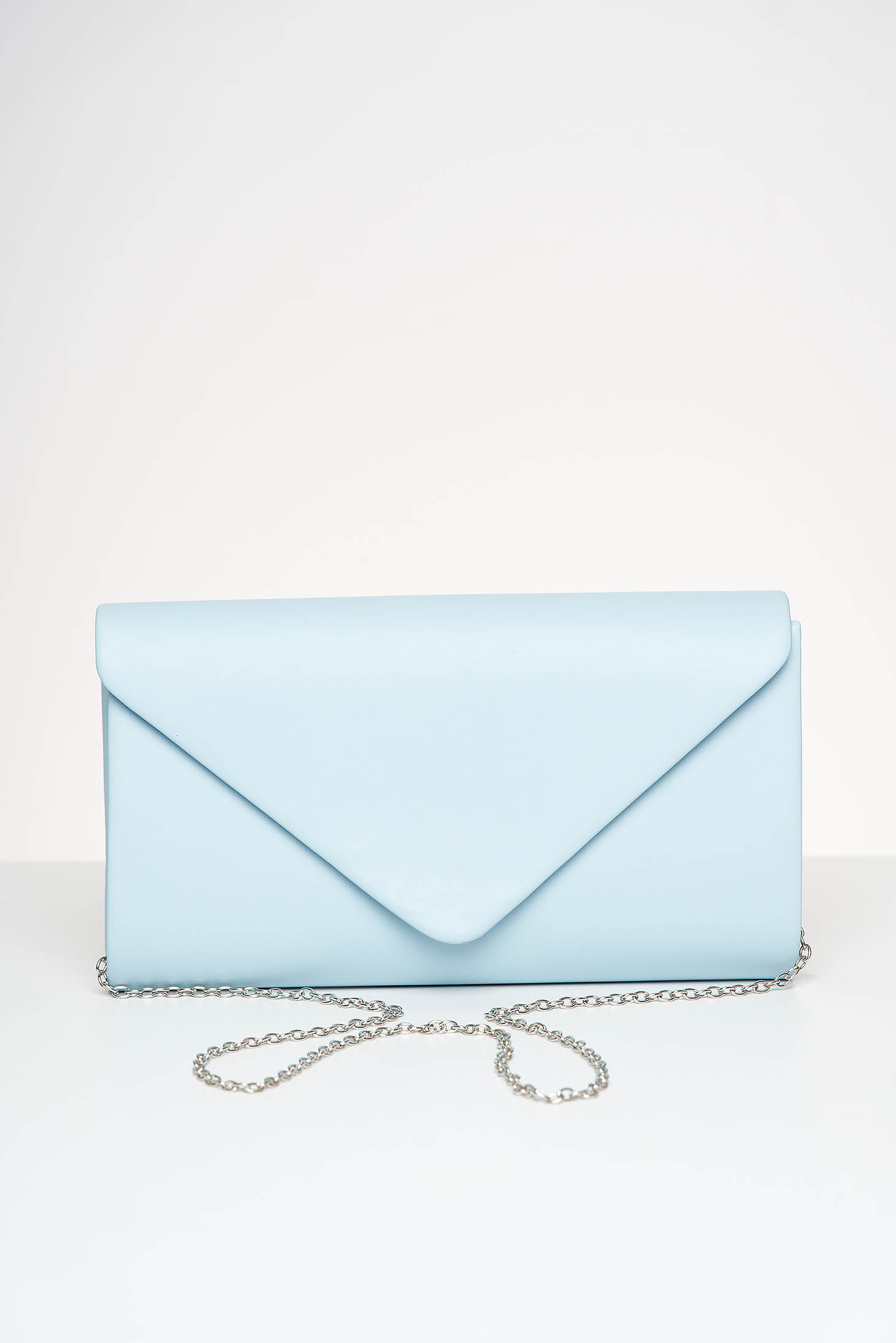 Lightblue bag occasional from ecological leather