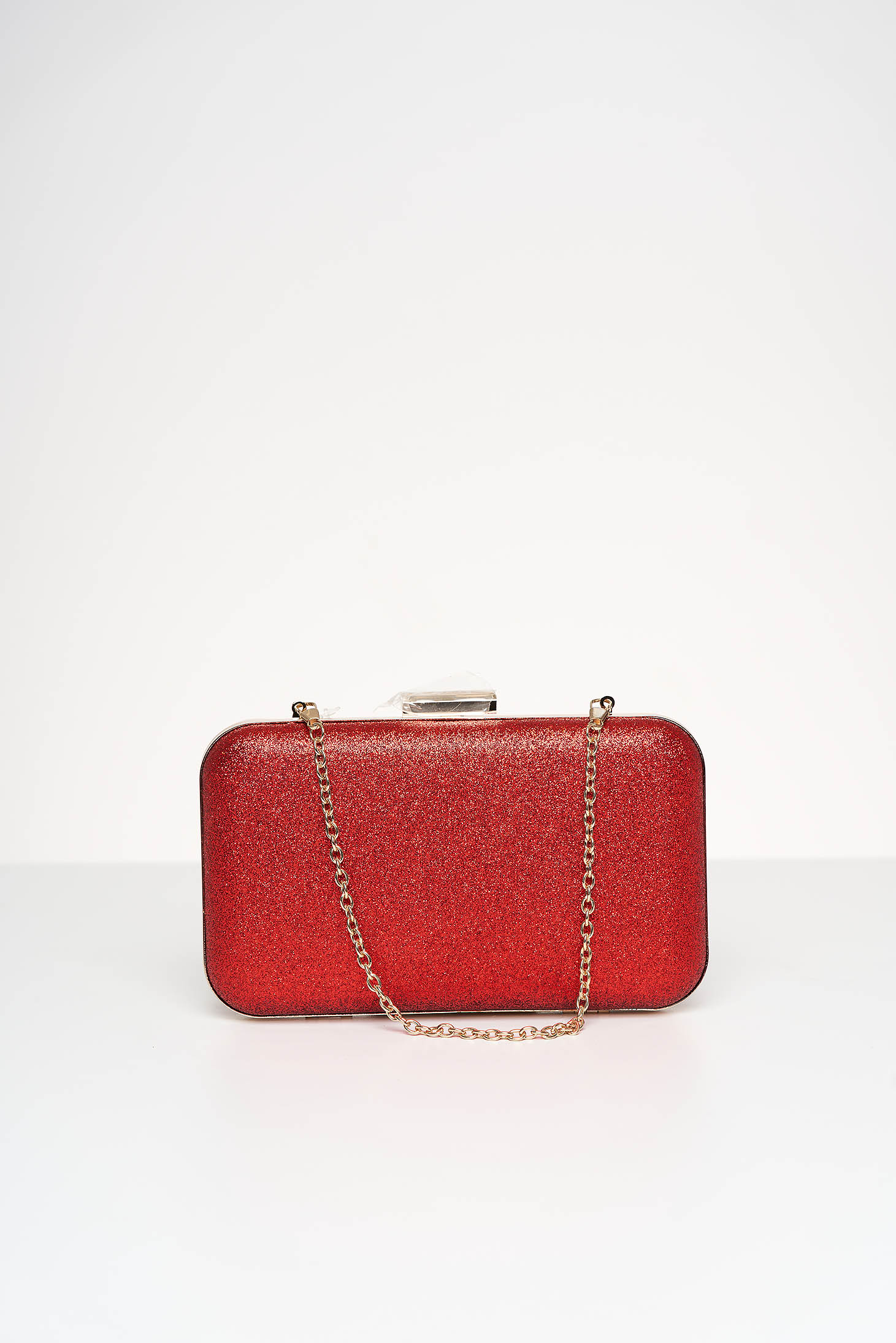 Red bag occasional with glitter details