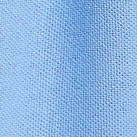 Rochie SunShine albastru-deschis din material subtire in clos cu elastic in talie cu broderie si cu volanase