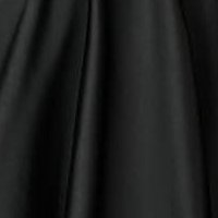 Black taffeta midi skater dress with bare shoulders - PrettyGirl