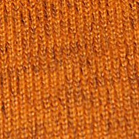 Irodai bő szabású narancssárga női blúz virágos hímzéssel kötött vékony rugalmas anyagból