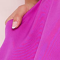 Rochie din stofa elastica midi in clos cu decolteu petrecut si imprimeu digital - StarShinerS