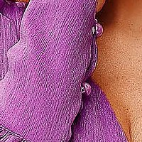 Világos lila alkalmi midi harang ruha könnyed, muszlin, gyűrött, enyhén rugalmas anyagból
