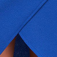 Midi ceruza texturált krepp ruha - kék, átlapolt dekoltázzsal - StarShinerS