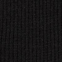 Fekete női blúz szűk szabású elől egy zseb fodros rugalmas pamut