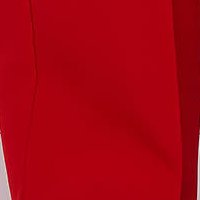 Piros - StarShinerS nadrág magas derekú deréktól bővülő szabású szövetből