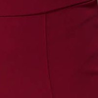 Raspberry slightly stretchy fabric trousers with a flared cut and high waist - StarShinerS