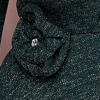 Zöld irodai StarShinerS harang ruha kötött anyagból csillogó szállal