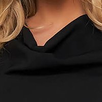 Fekete harang alakú StarShinerS ruha gumirozott derékrésszel, muszlinból