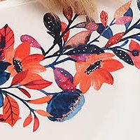 Bluza dama din voal cu imprimeu floral digital - StarShinerS