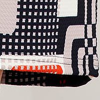 Rochie din material elastic cu un croi drept si imprimeuri grafice - Lady Pandora